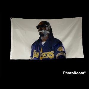 Snoop dogg lakers Flag banner tapestry music rap artists bedroom dorm funny